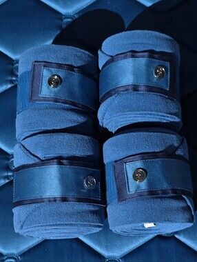Ps Of Sweden Blue Ocean Polo Wraps - Set of 4 NWT